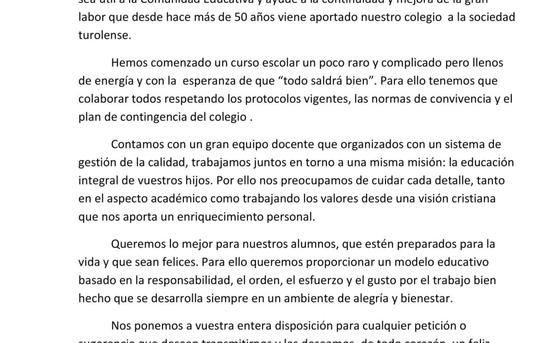 SALUDO NUEVOS DIRECTORES