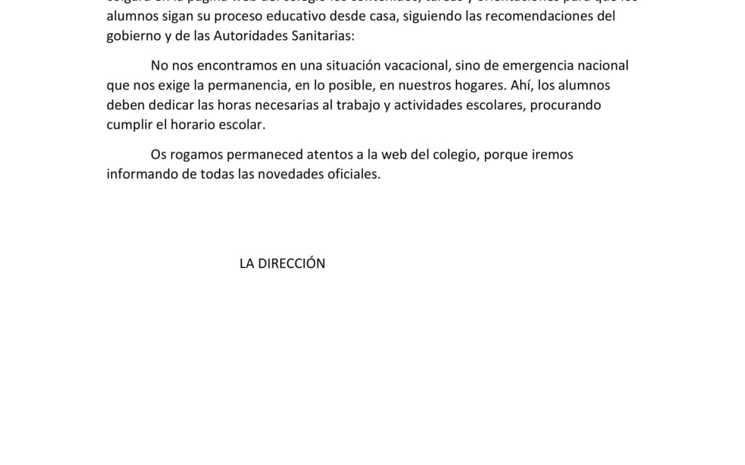 NOTA INFORMATIVA IMPORTANTE: