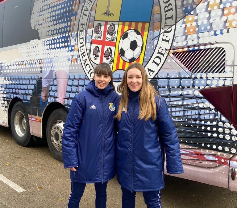 DOS ALUMNAS DEL COLEGIO CONCENTRADAS CON LA SELECCIÓN ARAGONESA DE FÚTBOL, SUB17