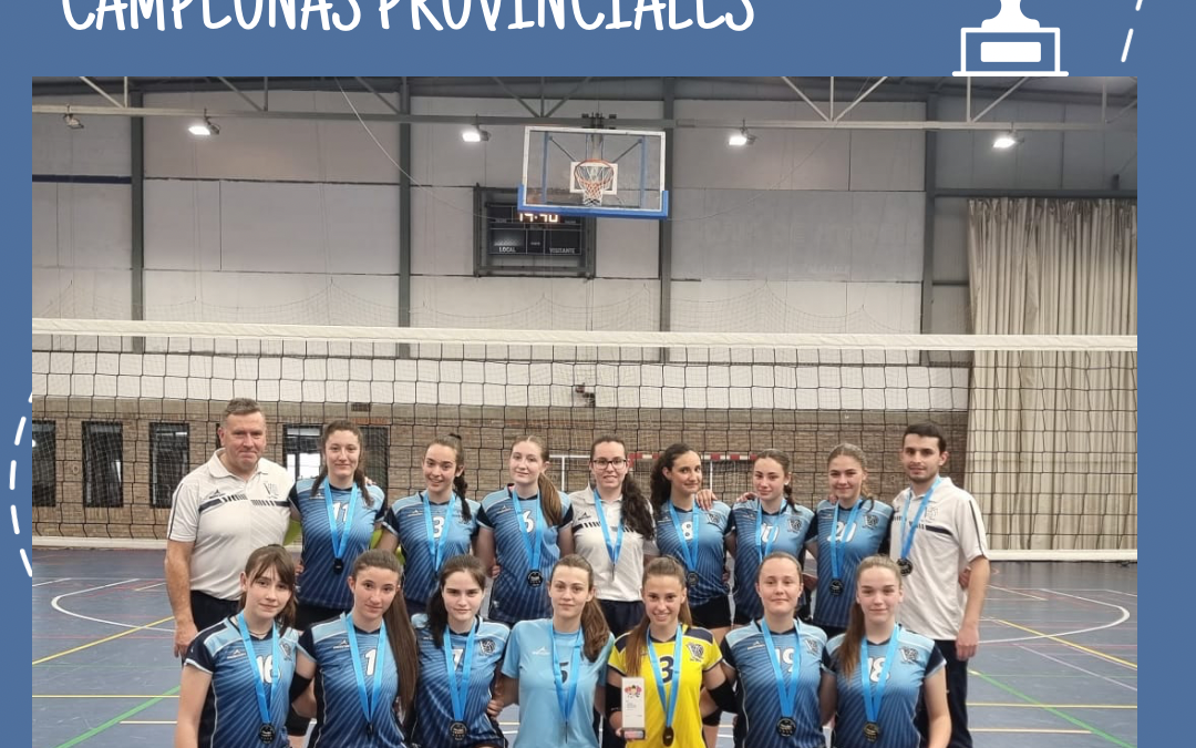 NUESTRO EQUIPO FEMENINO DE CADETES, CAMPEONAS PROVINCIALES DE VOLEY!!!!