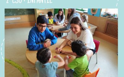 PROYECTO INTERETAPAS DE ALUMNOS DE DE 2º ESO CON LOS MÁS PEQUES DEL COLE.