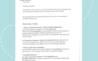 CARTA DE INICIO DEL CURSO 2023/24