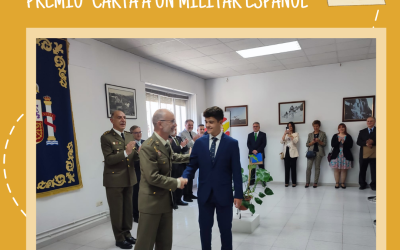 JESÚS MARTÍNEZ MORALES RECIBE EL PREMIO DE “CARTA A UN MILITAR ESPAÑOL”