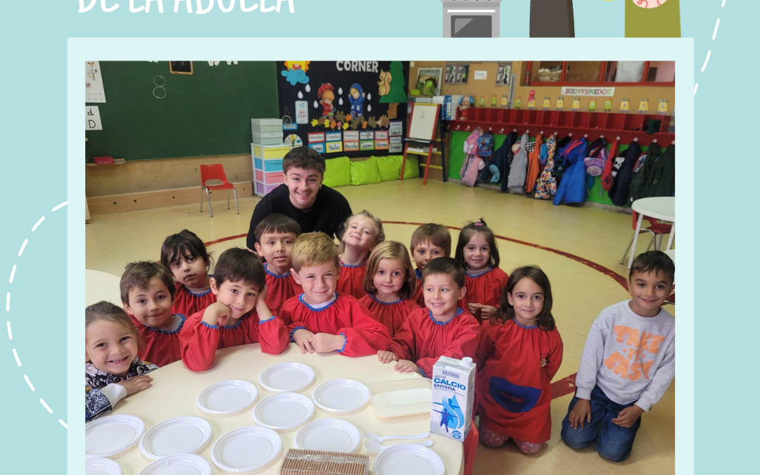 LOS PEQUES DE INFANTIL, DENTRO DEL PROYECTO «LOS MAYORES» HAN ELABORADO LA TRADICIONAL TARTA DE LA ABUELA.