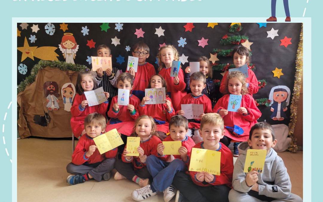 NUESTROS PEQUES ENVÍAN FELICITACIONES NAVIDEÑAS A LOS RESIDENTES DE LA RESIDENCIA SAN PABLO .