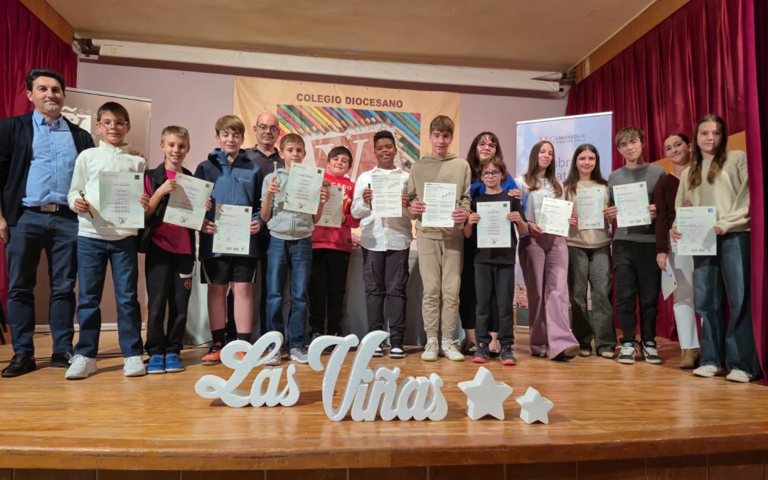 El Colegio “Las Viñas” entrega los certificados de Cambridge English a sus alumnos junto a B-est Examinations Centre.